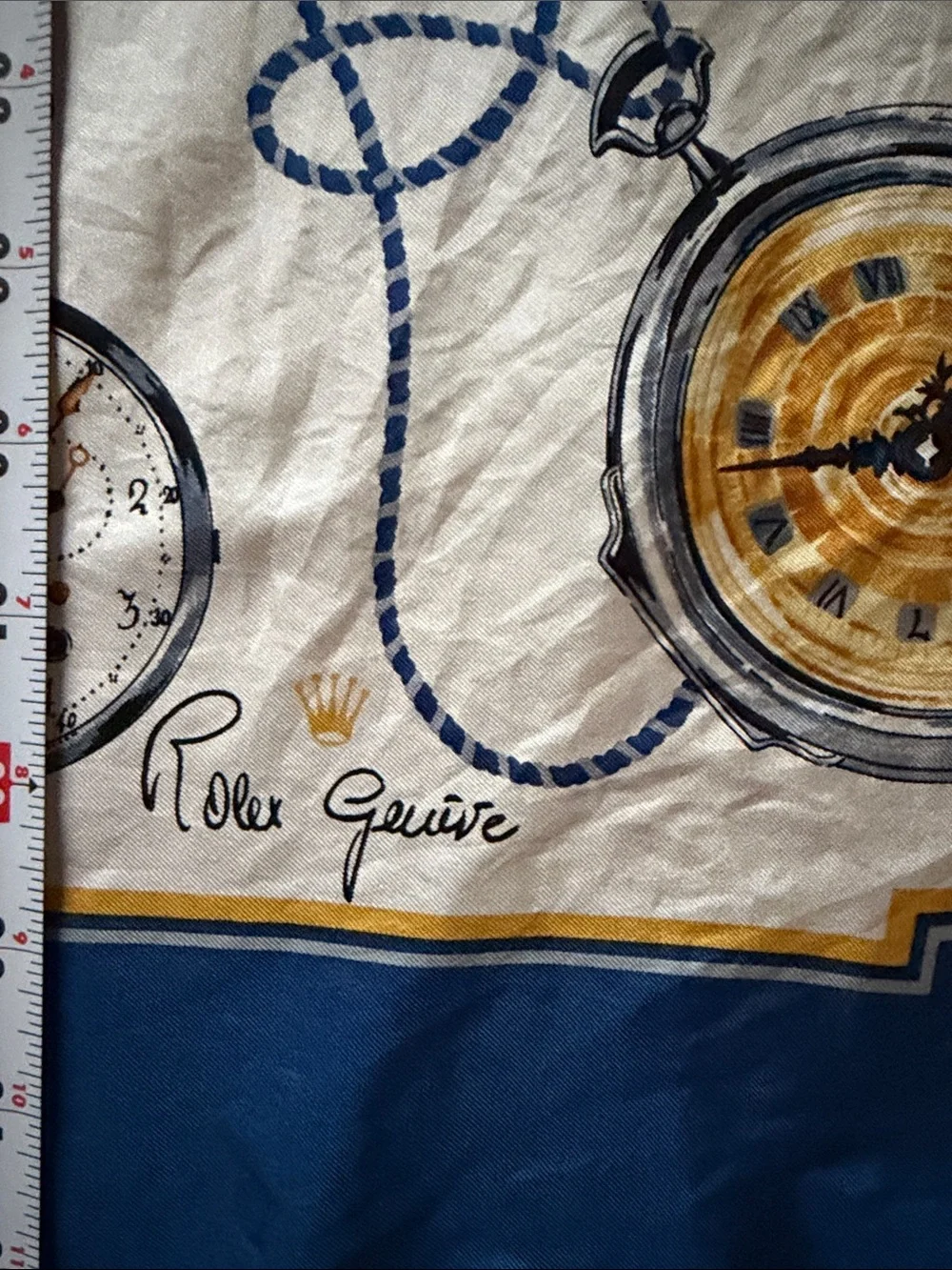 ROLEX Scarf Geneve 100% Silk. No box.